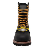 AdTec Men's 9" Steel Toe Logger Black - AdTec