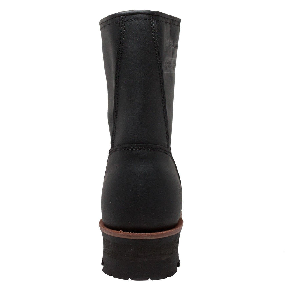 AdTec Men's 9" Steel Toe Logger Black - AdTec