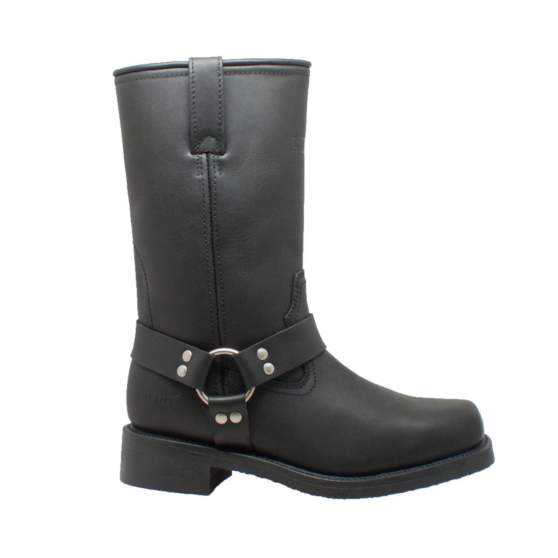 RideTecs Men's 13" Waterproof Harness Boot Black - RideTecs