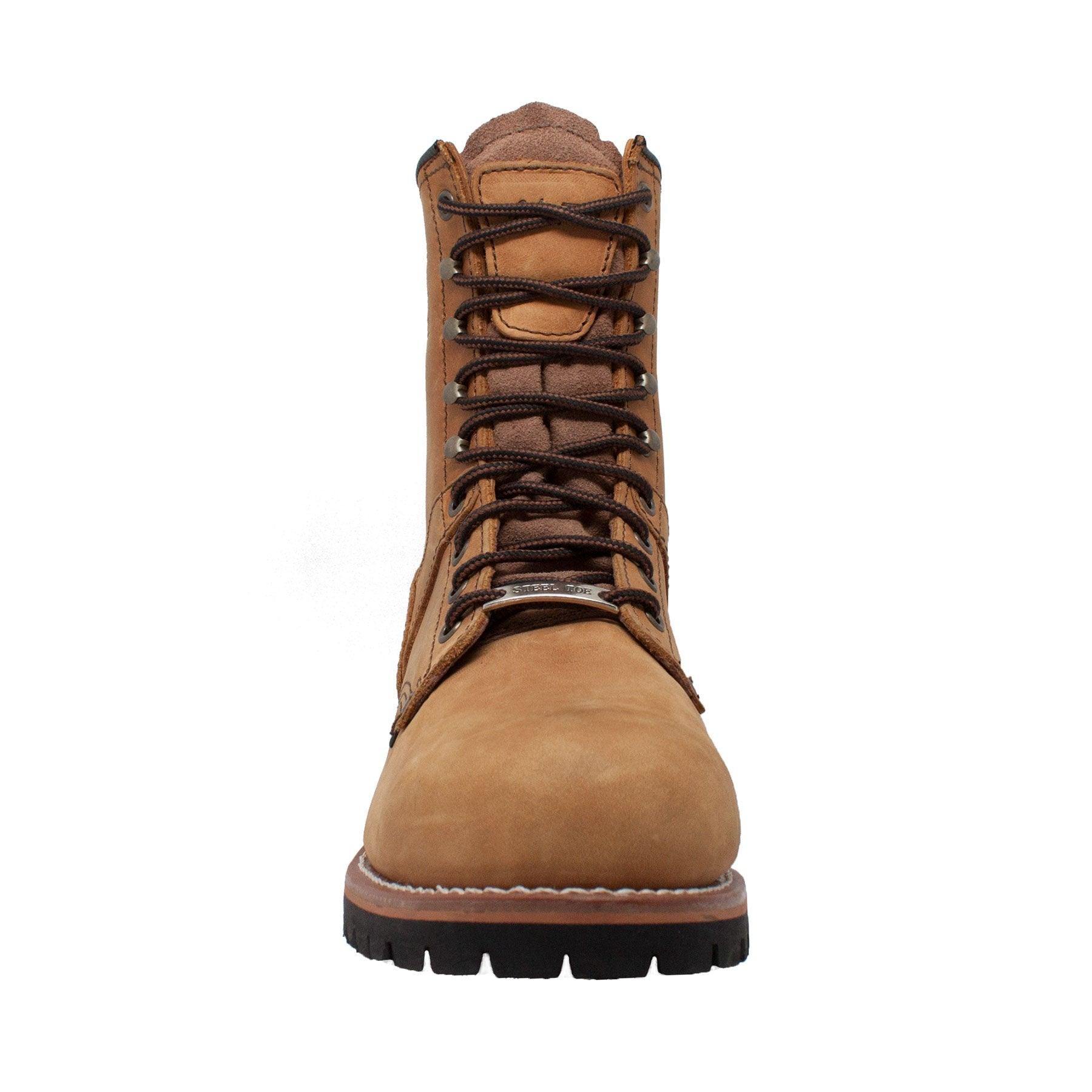 AdTec Men's 9" Steel Toe Logger Brown - Flyclothing LLC