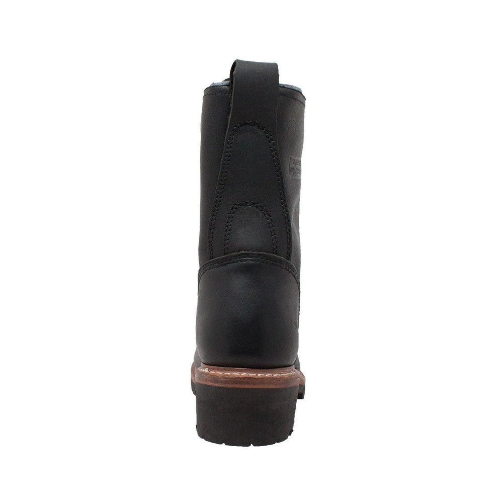 AdTec Men's 10" Fireman Logger Black - AdTec