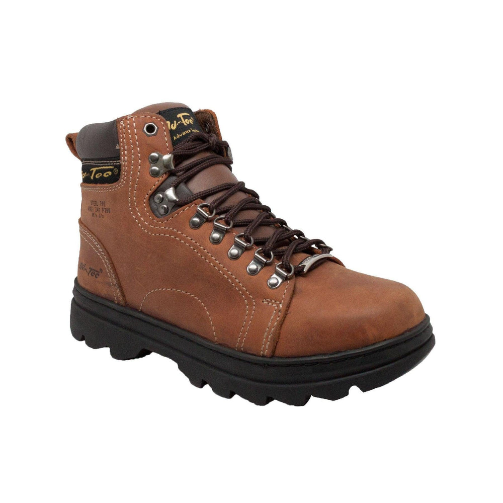 AdTec Men's 6" Steel Toe Hiker Brown - AdTec