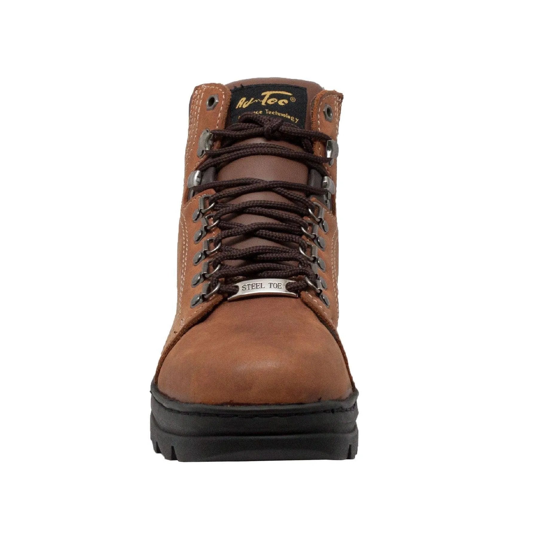 AdTec Men's 6" Steel Toe Hiker Brown - AdTec - Flyclothing LLC