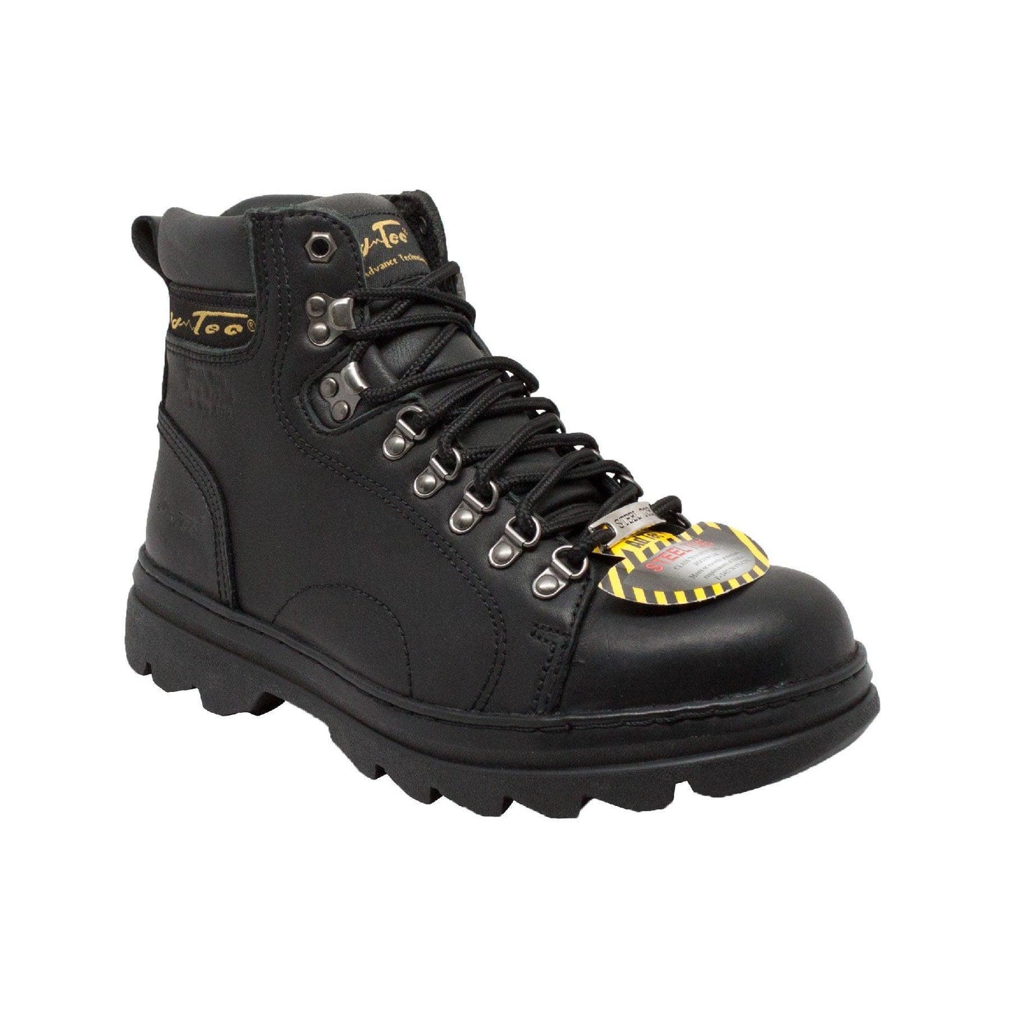 AdTec Men's 6" Steel Toe Hiker Black - AdTec - Flyclothing LLC