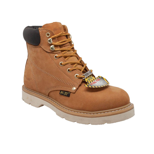 AdTec Men's 6" Steel Toe Work Boot Tan - Flyclothing LLC