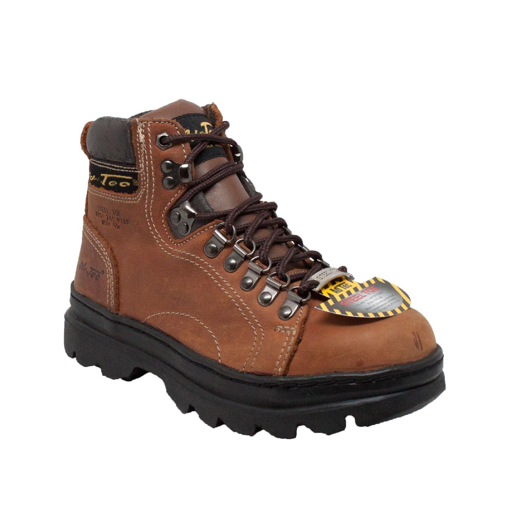 AdTec Women's 6" Steel Toe Work Boot Brown - AdTec