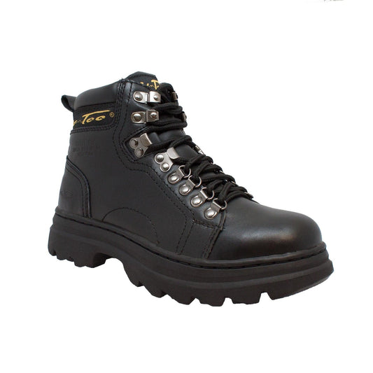 AdTec Women's 6" Steel Toe Work Boot Black - Flyclothing LLC