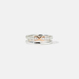 Double-Layered Zircon 925 Sterling Silver Ring - Trendsi
