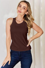 Basic Bae Full Size Round Neck Racerback Tank - Trendsi