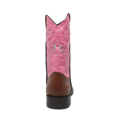 AdTec Childrens 8 inch Western Pull On Pink - Flyclothing LLC