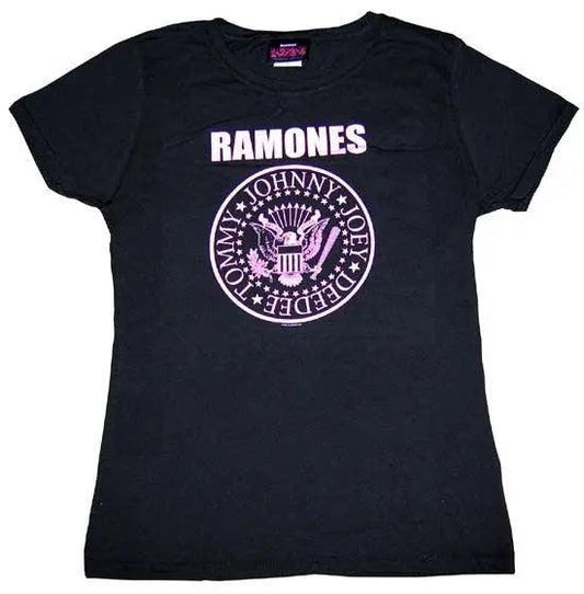 Ramones Purple Presidential Logo Tee - Ramones