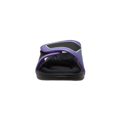 Shaboom Womens Memory Foam Comfort Sandal Purple-Black - Flyclothing LLC
