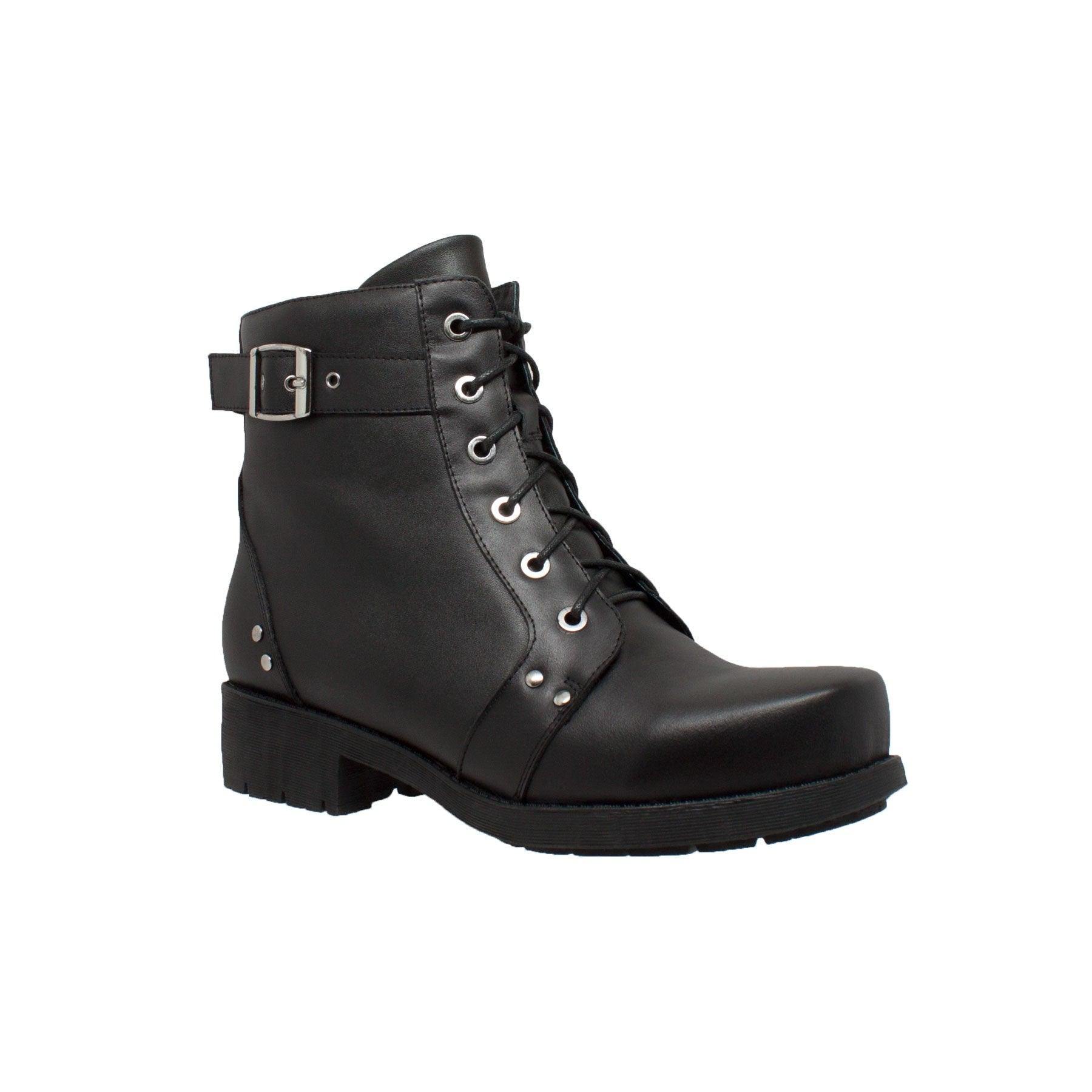 RideTecs Women's 7" Biker Boot Black - AdTec - Flyclothing LLC