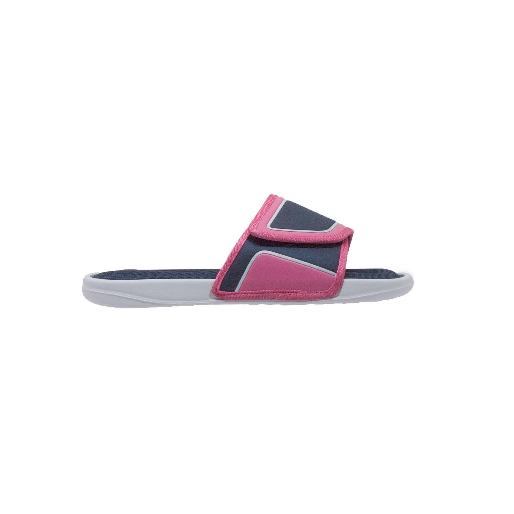 Shaboom Womens Memory Foam Comfort Sandal Navy-Pink - Flyclothing LLC