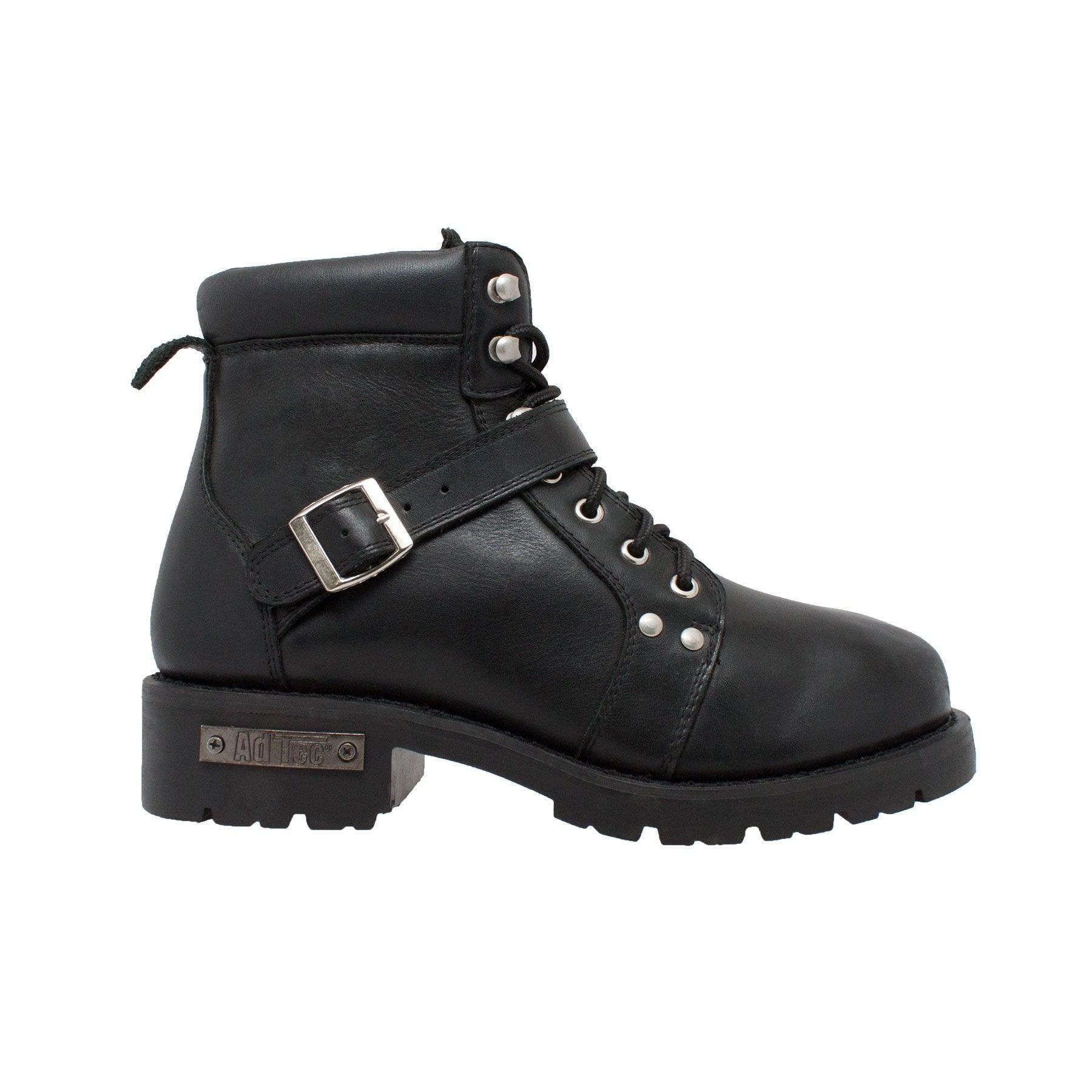 RideTecs Men's 6" Lace Zipper Boot Black - RideTecs