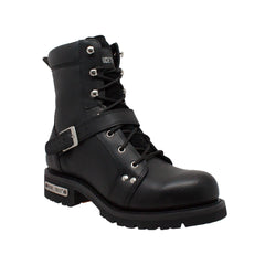 RideTecs Mens 8 inch Zipper Lace Black - RideTecs