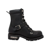 RideTecs Mens 8 inch Zipper Lace Black - RideTecs