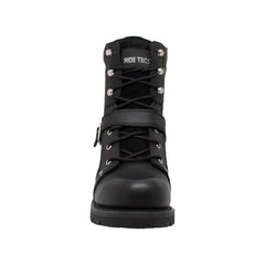 RideTecs Mens 8 inch Zipper Lace Black - RideTecs