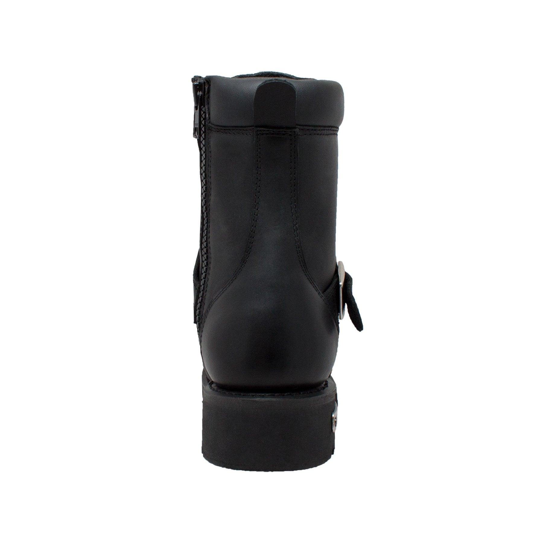 RideTecs Mens 8 inch Zipper Lace Black - RideTecs