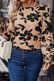 Printed Tied Flounce Sleeve Blouse - Trendsi - Flyclothing LLC