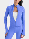 Zip-Up Long Sleeve Sports Jacket - Trendsi - Flyclothing LLC