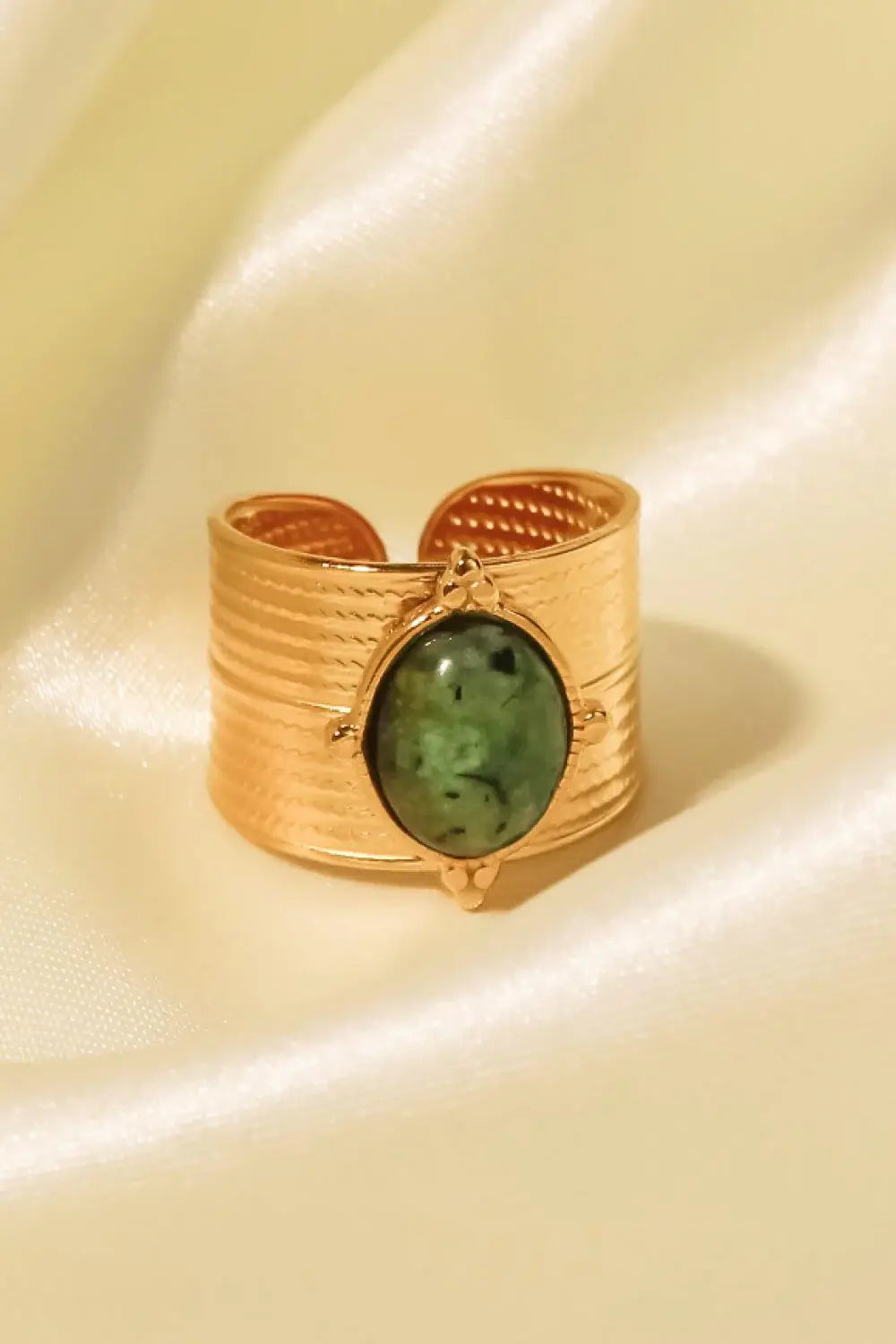 18K Gold-Plated Wide Open Ring - Trendsi - Flyclothing LLC