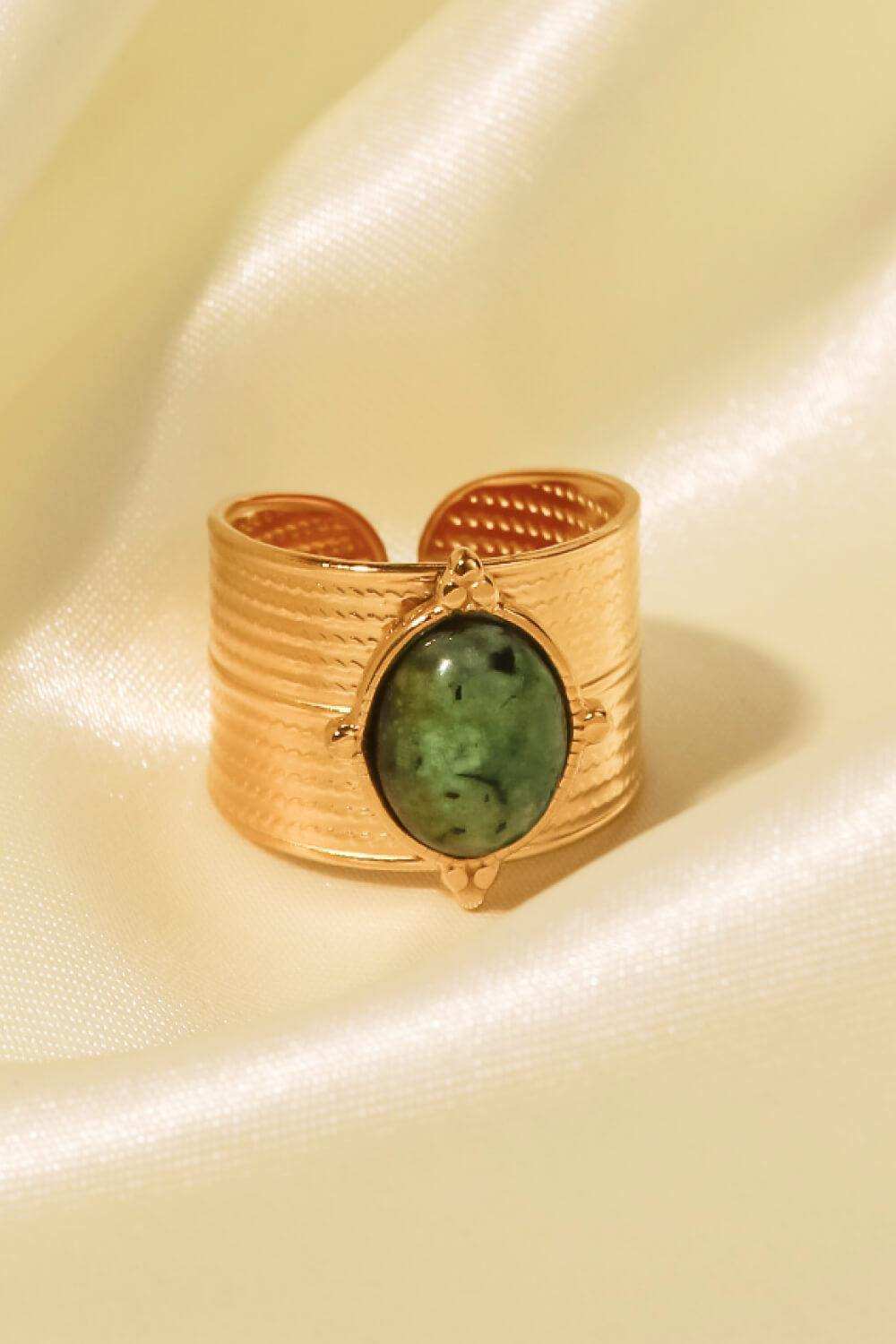 18K Gold-Plated Wide Open Ring - Trendsi - Flyclothing LLC