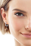 Moissanite Geometric 925 Sterling Silver Earrings - Trendsi - Flyclothing LLC