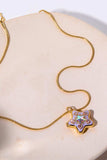 Rhinestone Decor Star Box Pendant Necklace - Trendsi - Flyclothing LLC