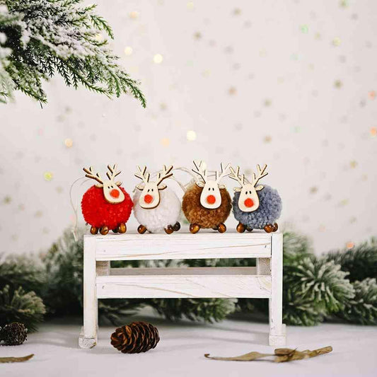 4-Piece Reindeer Hanging Widgets - Trendsi