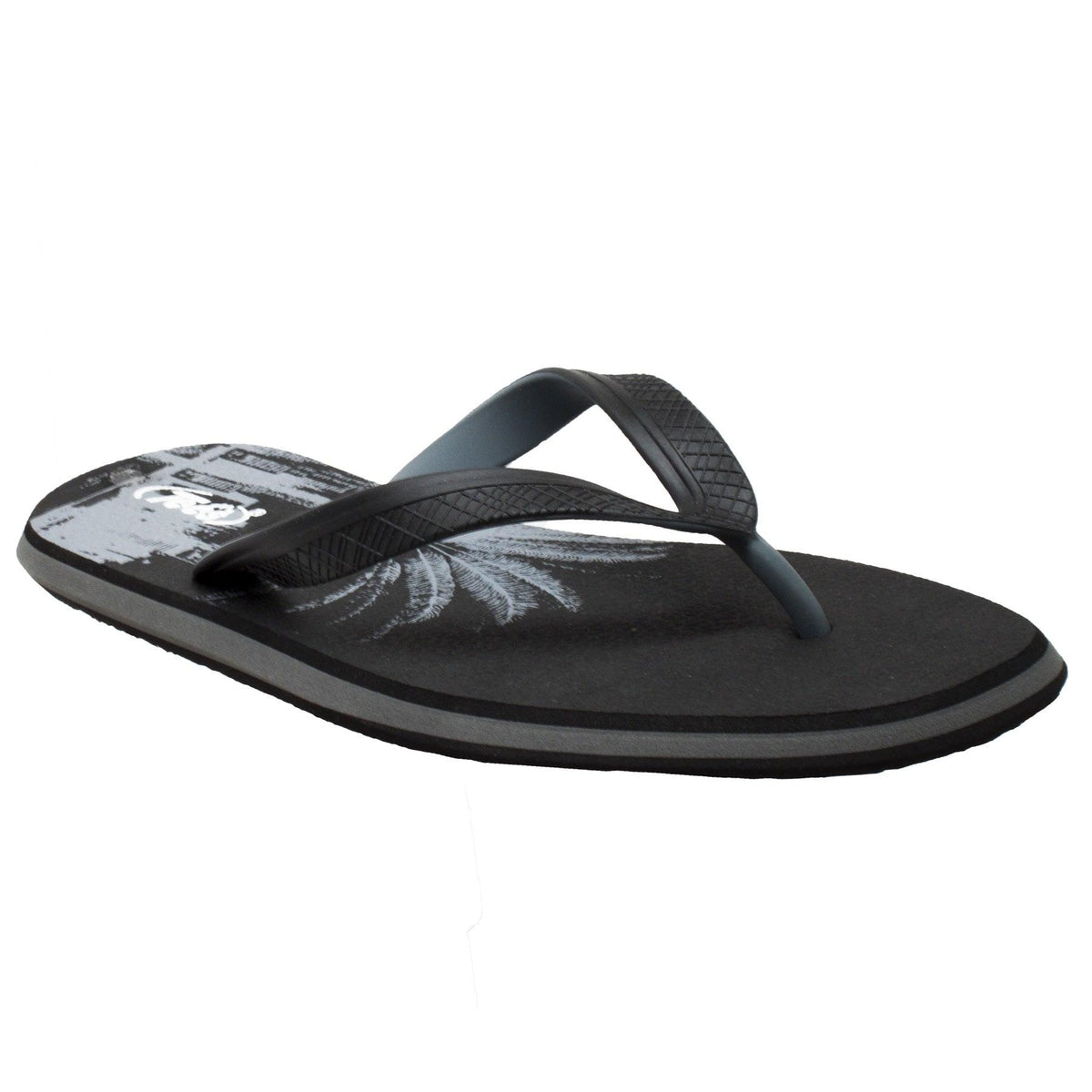 Shaboom Men's Dual Density Comfort Thong Sandal Black - Flyclothing LLC