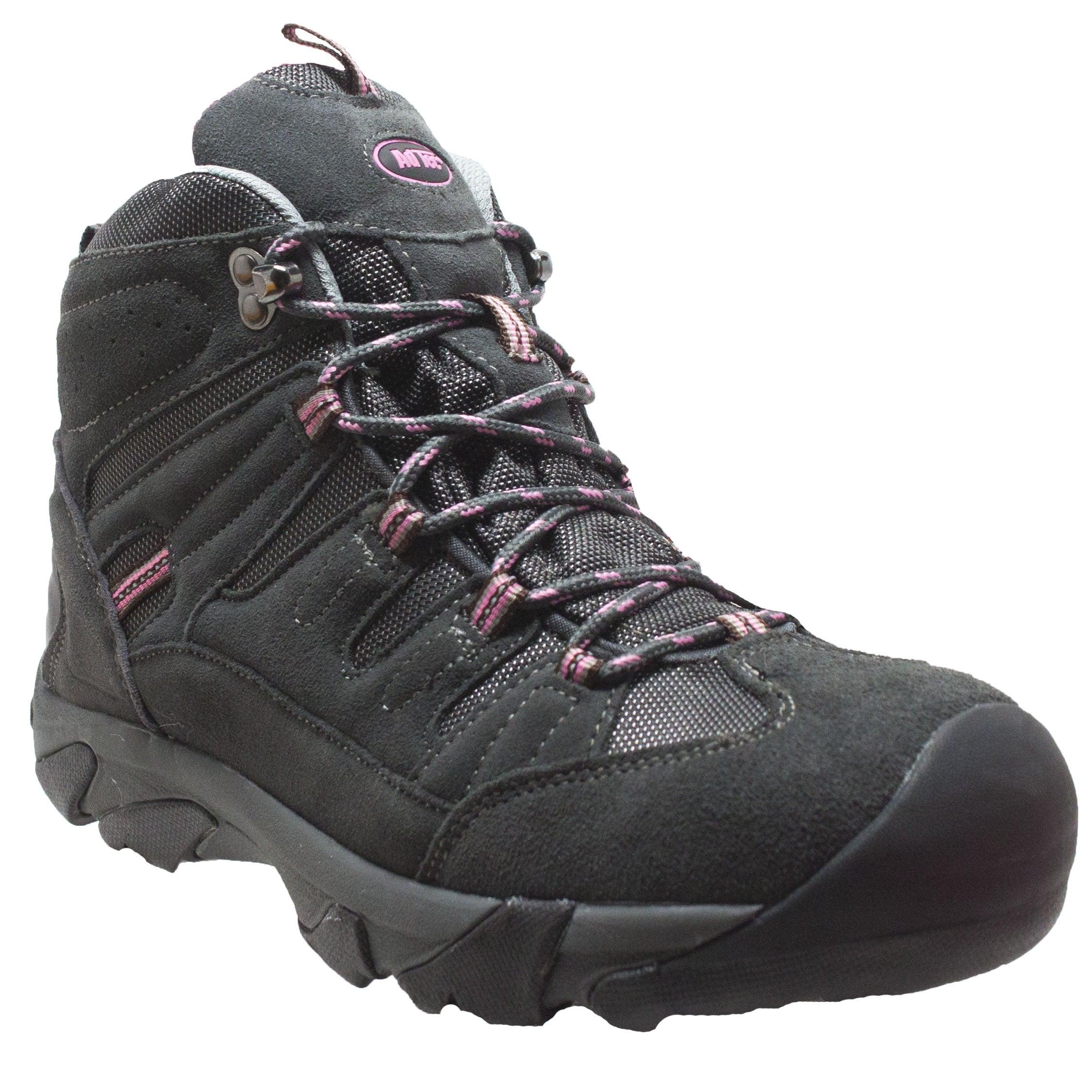 AdTec Women's Composite Toe Work Hiker Grey/Pink - Flyclothing LLC