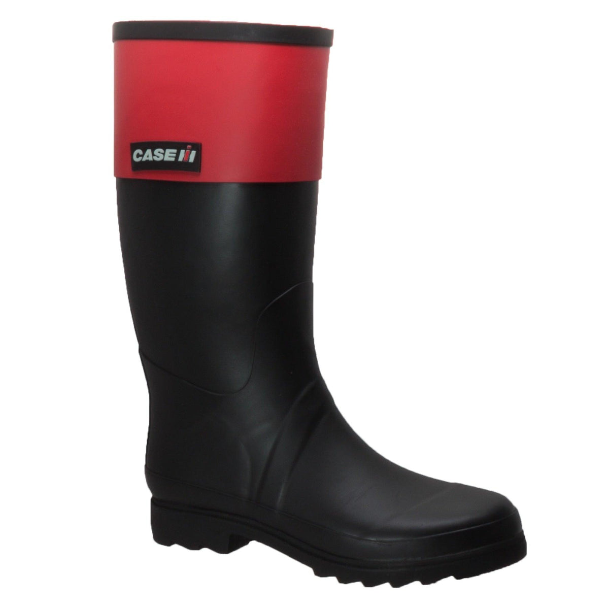 Case IH Women's Rubber Rider Boot with Red Cuff Black - Flyclothing LLC