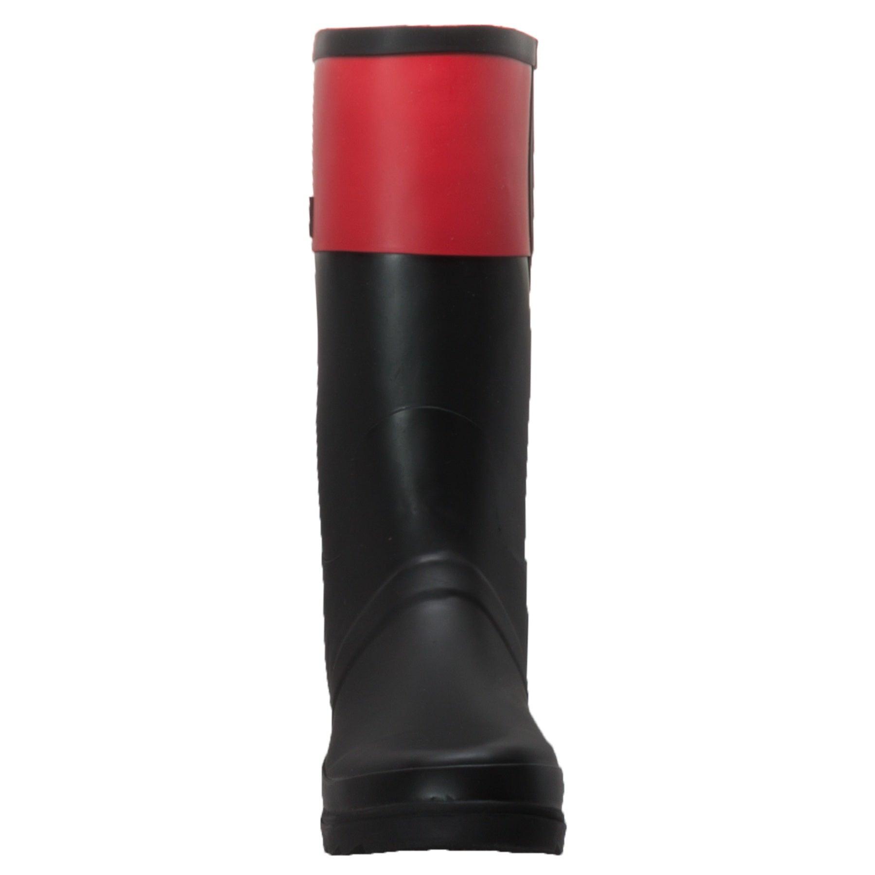 Case IH Women's Rubber Rider Boot with Red Cuff Black - Flyclothing LLC