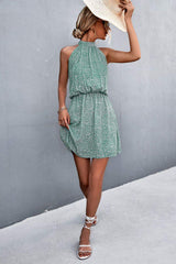 Floral Tied Sleeveless Mini Dress - Trendsi - Flyclothing LLC
