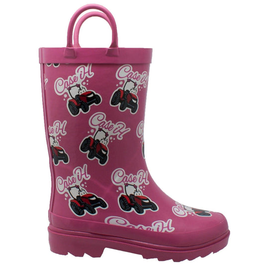 Case IH Children's Li'l Pink Rubber Boot Pink - Case IH