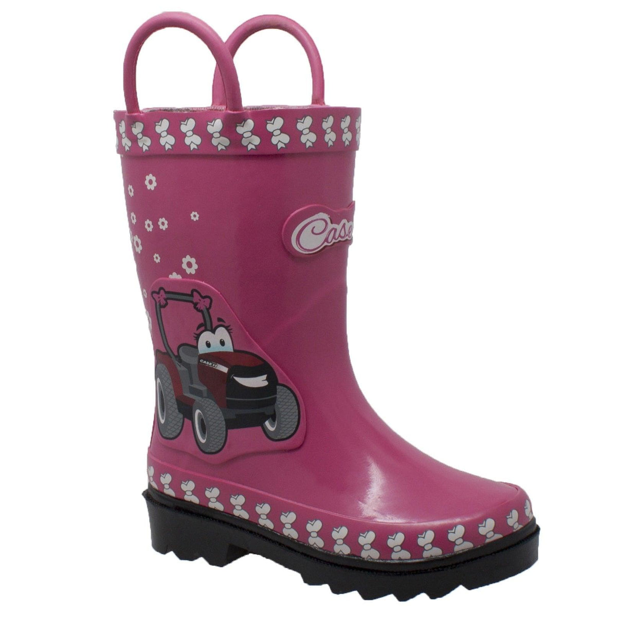 Case IH Children's 3D Fern Farmall Rubber Boot Pink - Flyclothing LLC