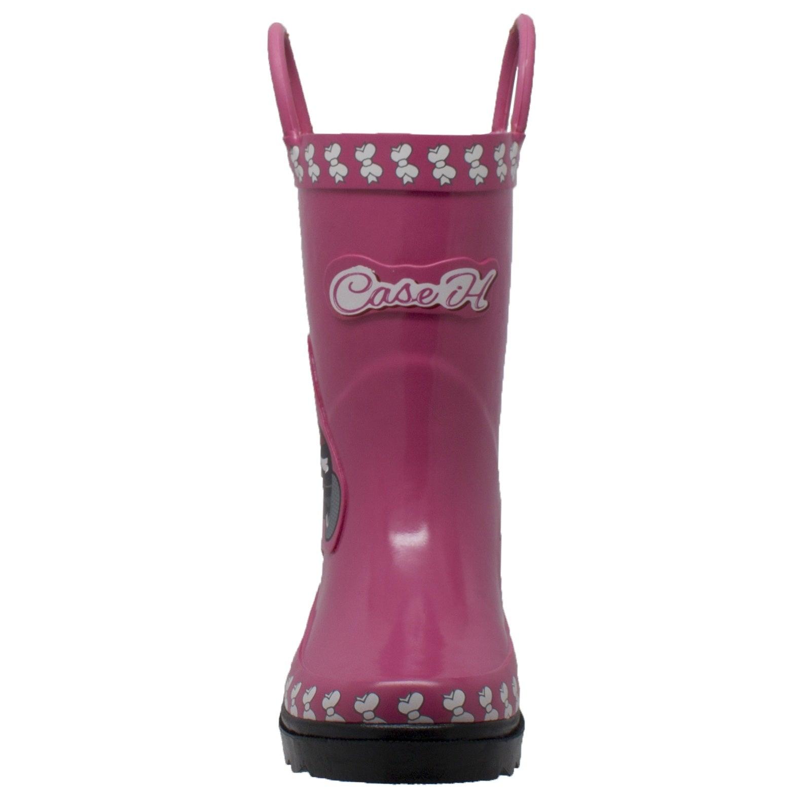 Case IH Children's 3D Fern Farmall Rubber Boot Pink - Flyclothing LLC