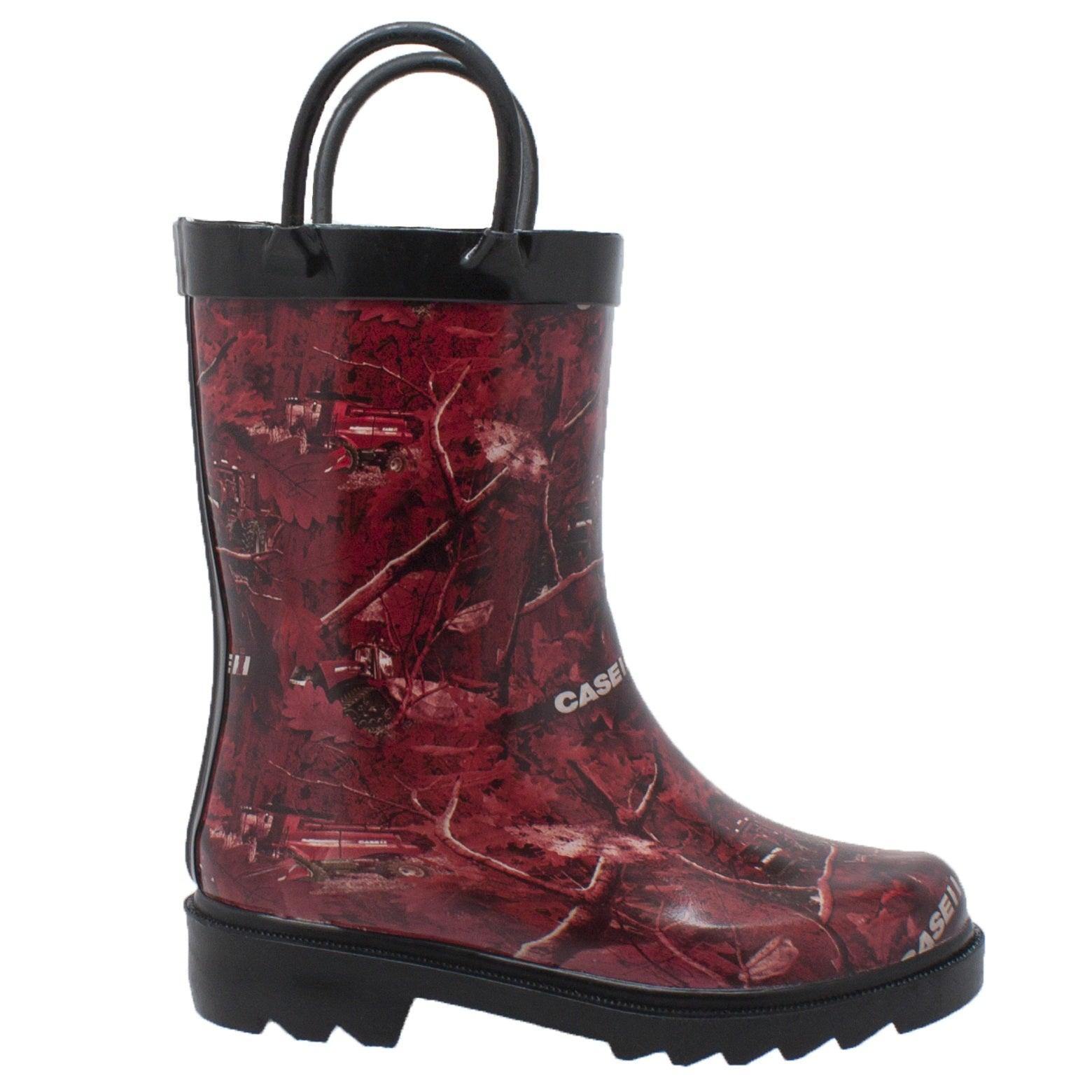 Case IH Children's Camo Rubber Boot Red - Case IH