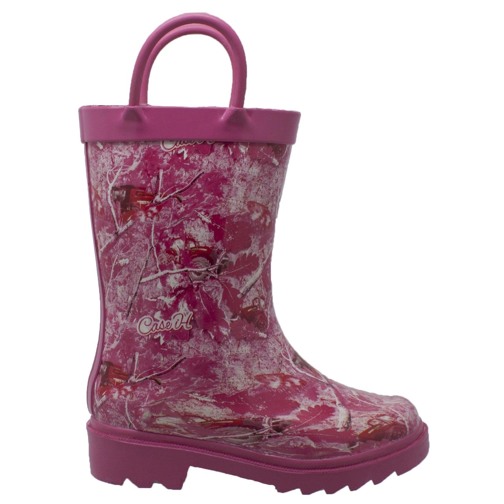Case IH Children's Camo Rubber Boot Pink - Flyclothing LLC