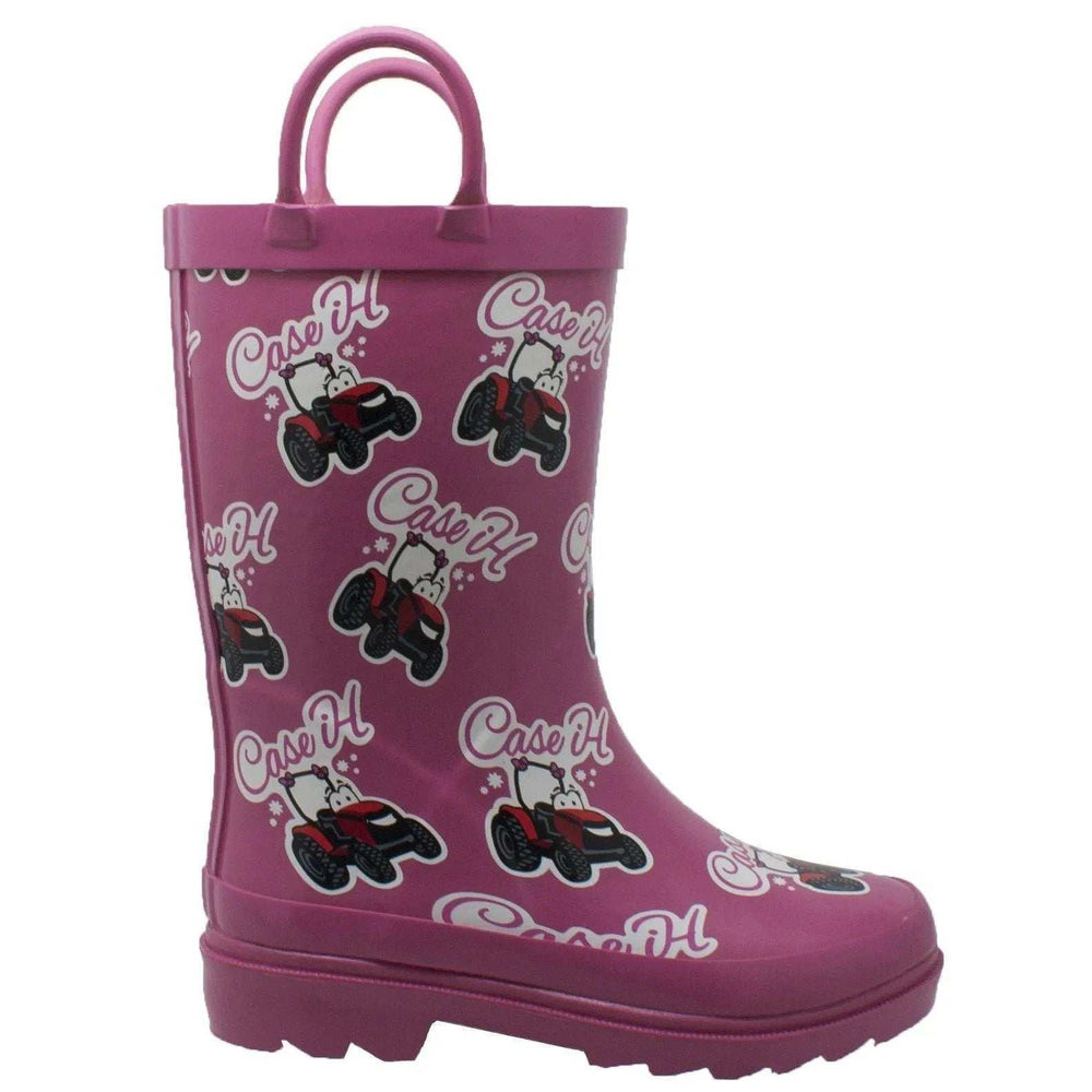 Case IH Toddler's Li'l Pink Rubber Boot Pink - Case IH - Flyclothing LLC