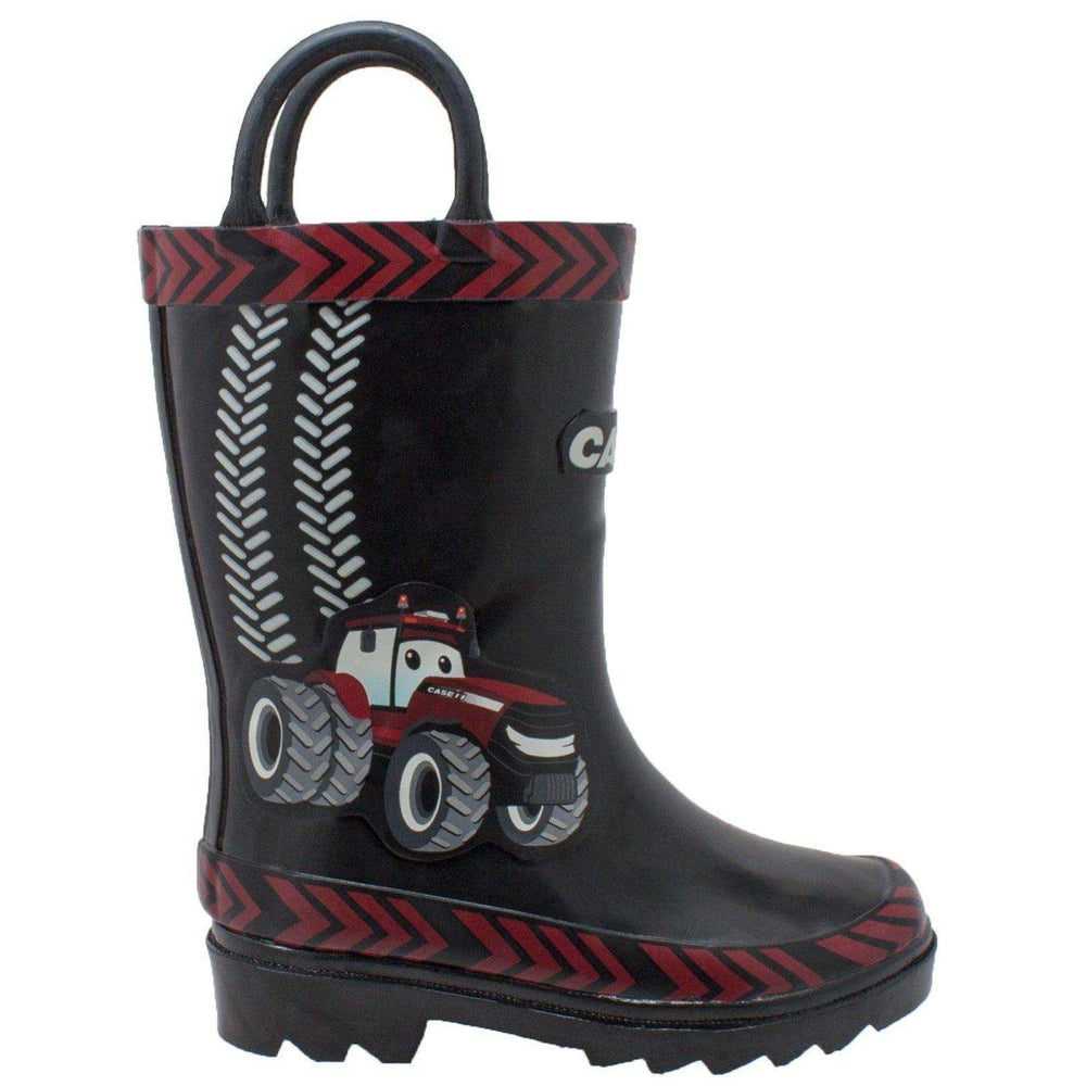 Case IH Toddler's 3D Big Red Rubber Boot Black - Case IH - Flyclothing LLC