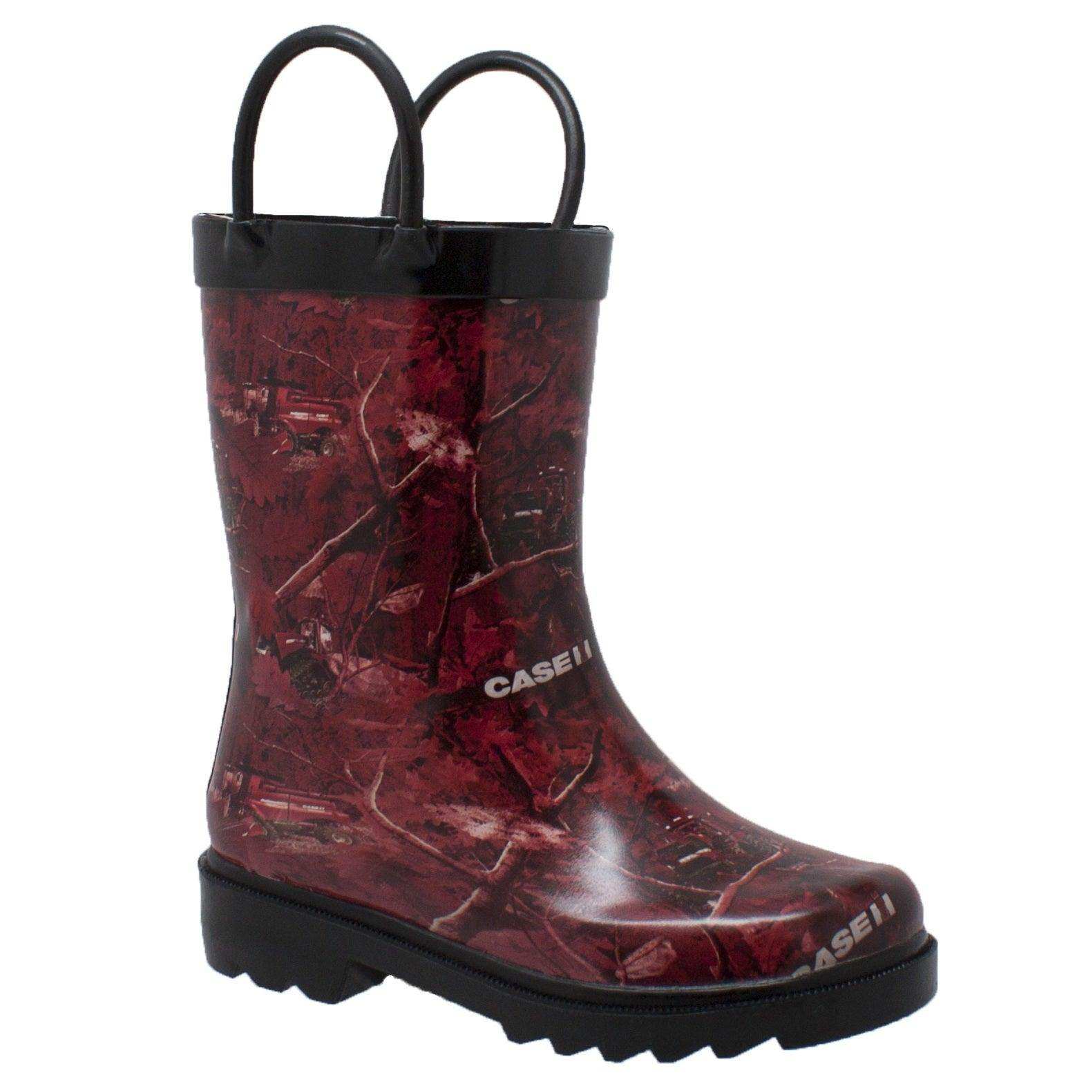 Case IH Toddler's Camo Rubber Boot Red - Case IH - Flyclothing LLC