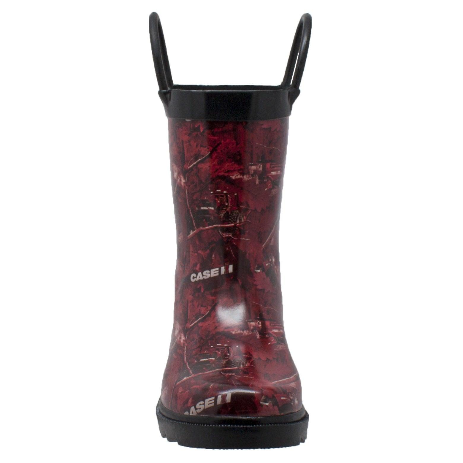 Case IH Toddler's Camo Rubber Boot Red - Flyclothing LLC