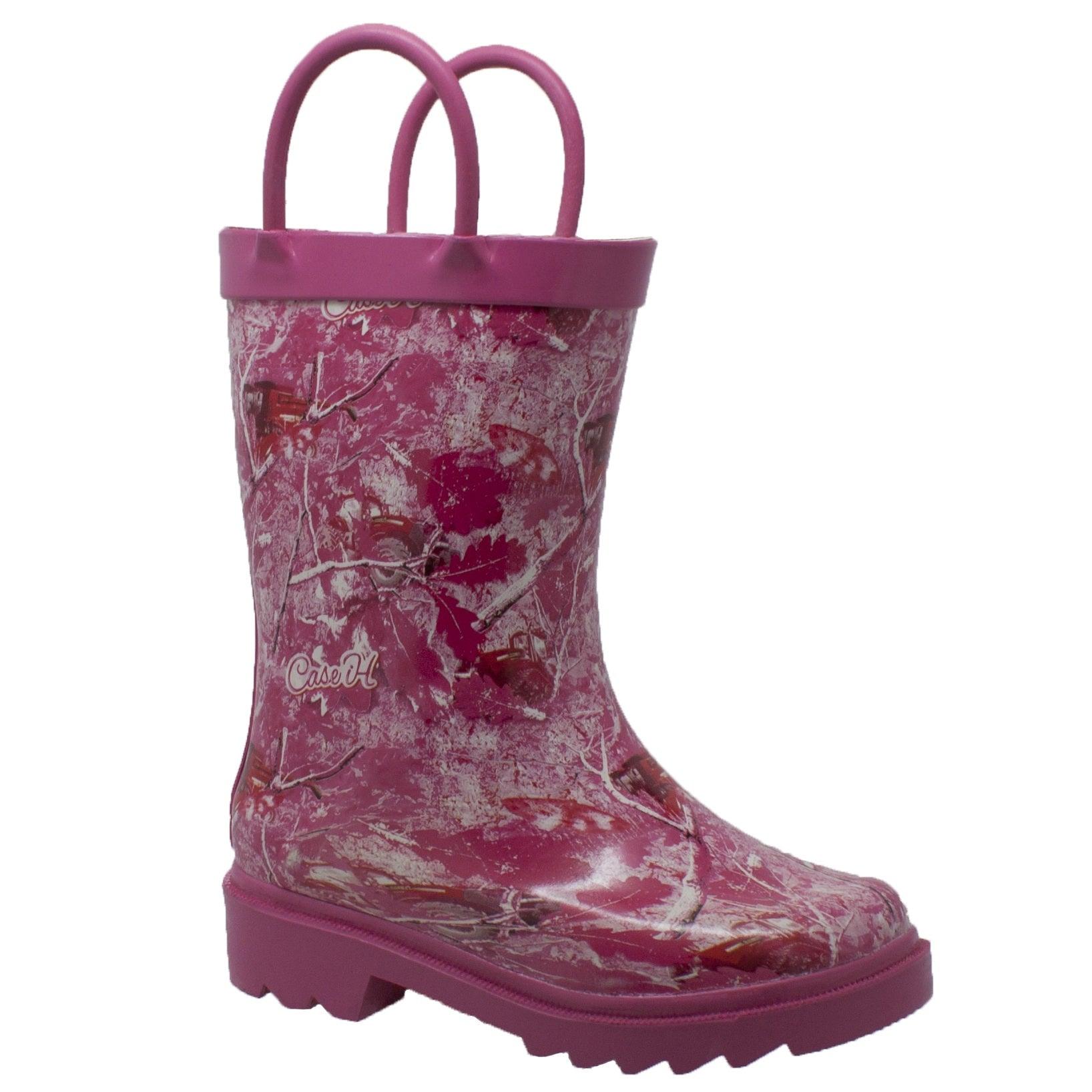 Case IH Toddler's Camo Rubber Boot Pink - Flyclothing LLC