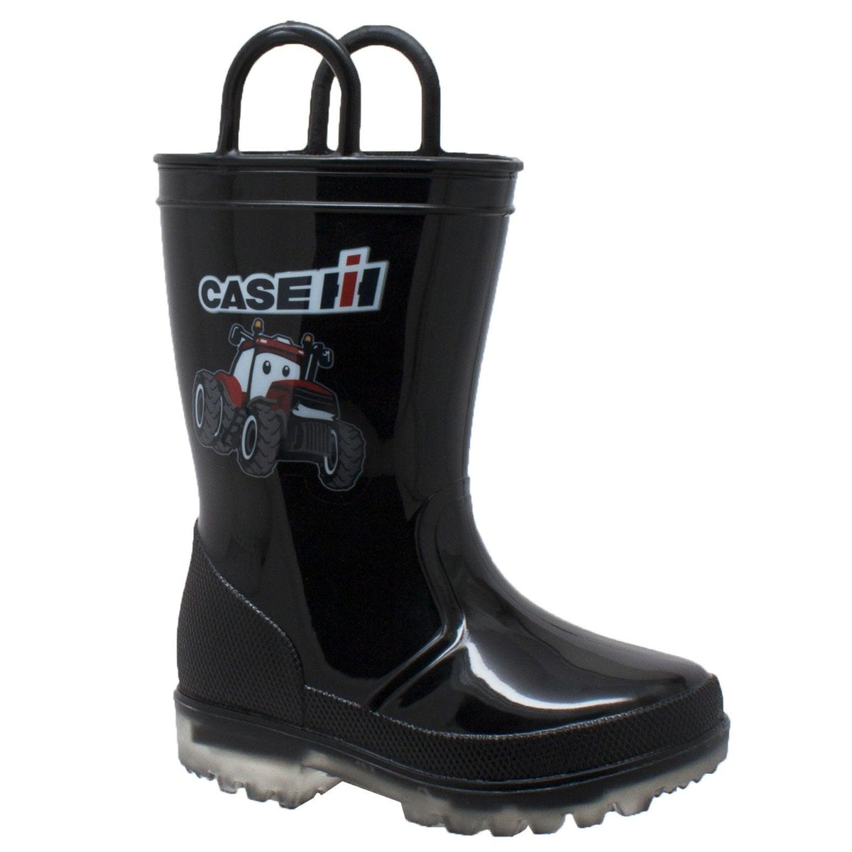 Case IH Toddler's PVC Boot with Light-Up Outsole Black - Flyclothing LLC