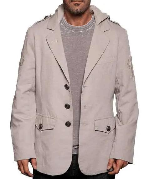 Rebel Spirit Fleur De Lis Hoodie (Cement) - Rebel Spirit Clothing