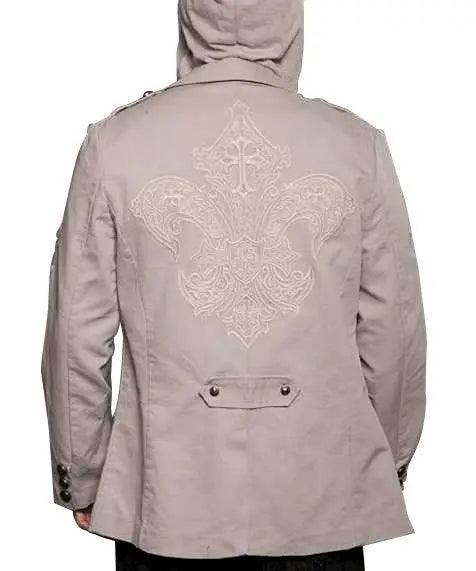 Rebel Spirit Fleur De Lis Hoodie (Cement) - Rebel Spirit Clothing