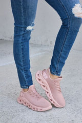 Forever Link Mesh Breathable Platform Athletic Shoes - Trendsi