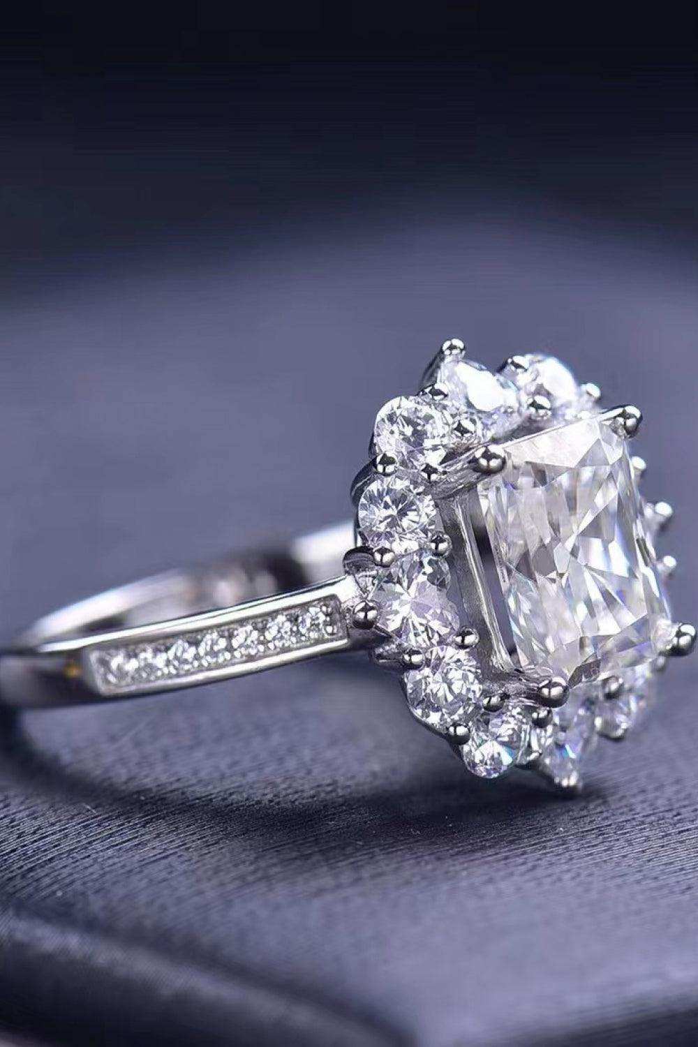 Need You Now 2 Carat Moissanite Ring - Trendsi - Flyclothing LLC